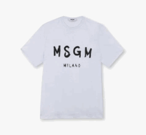 MSGM ブラッシュロゴTシャツ