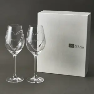 STRASS クリスタルワイングラス ペア